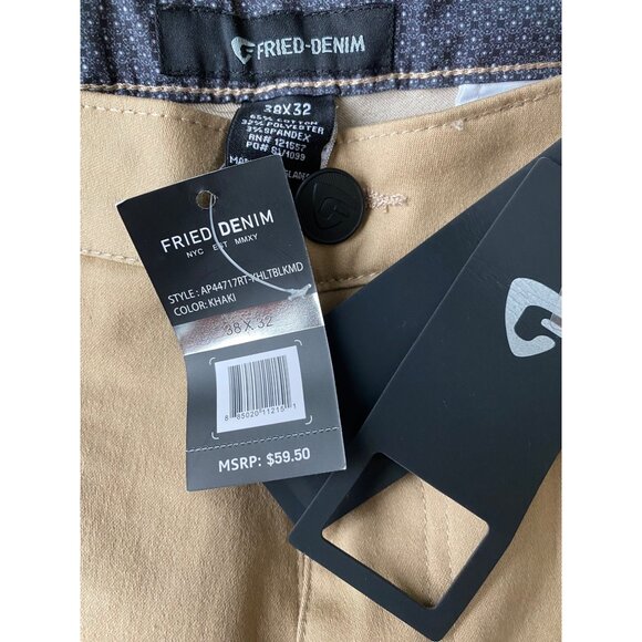 Fried Denim $60 Slim Fit Khaki Pants NEW WITH TAGS - Picture 2 of 3